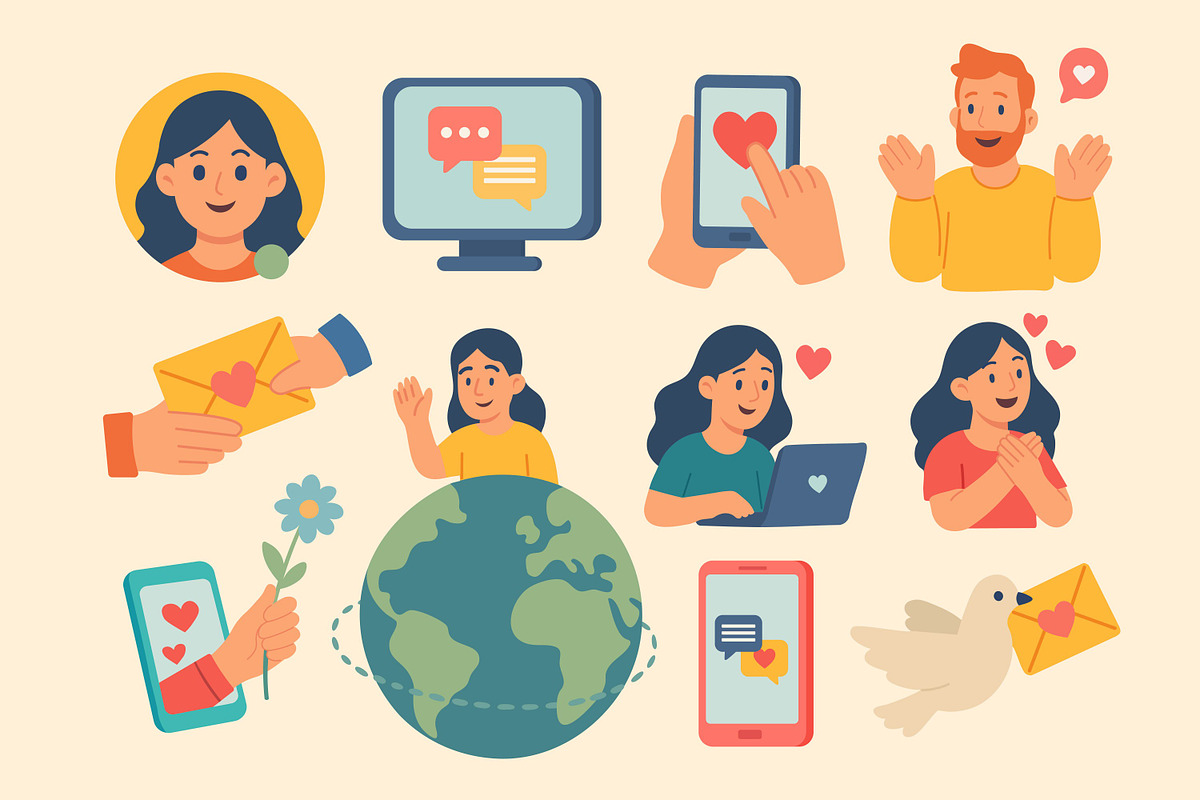 Communication Icons Set, a Technology Illustration by ananastya (Photo 2 of 12)