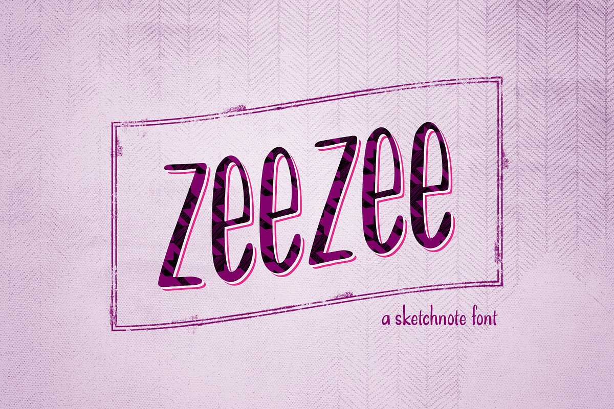 ZeeZee: A Handrawn Sketchnote Font, a Font by Mitch Made (Photo 1 of 4)