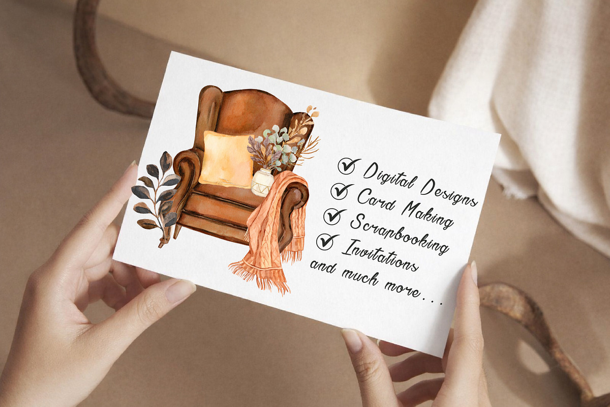 Watercolor Fall Fashion Clipart, an Illustration by Libby Wishes (Photo 3 of 5)