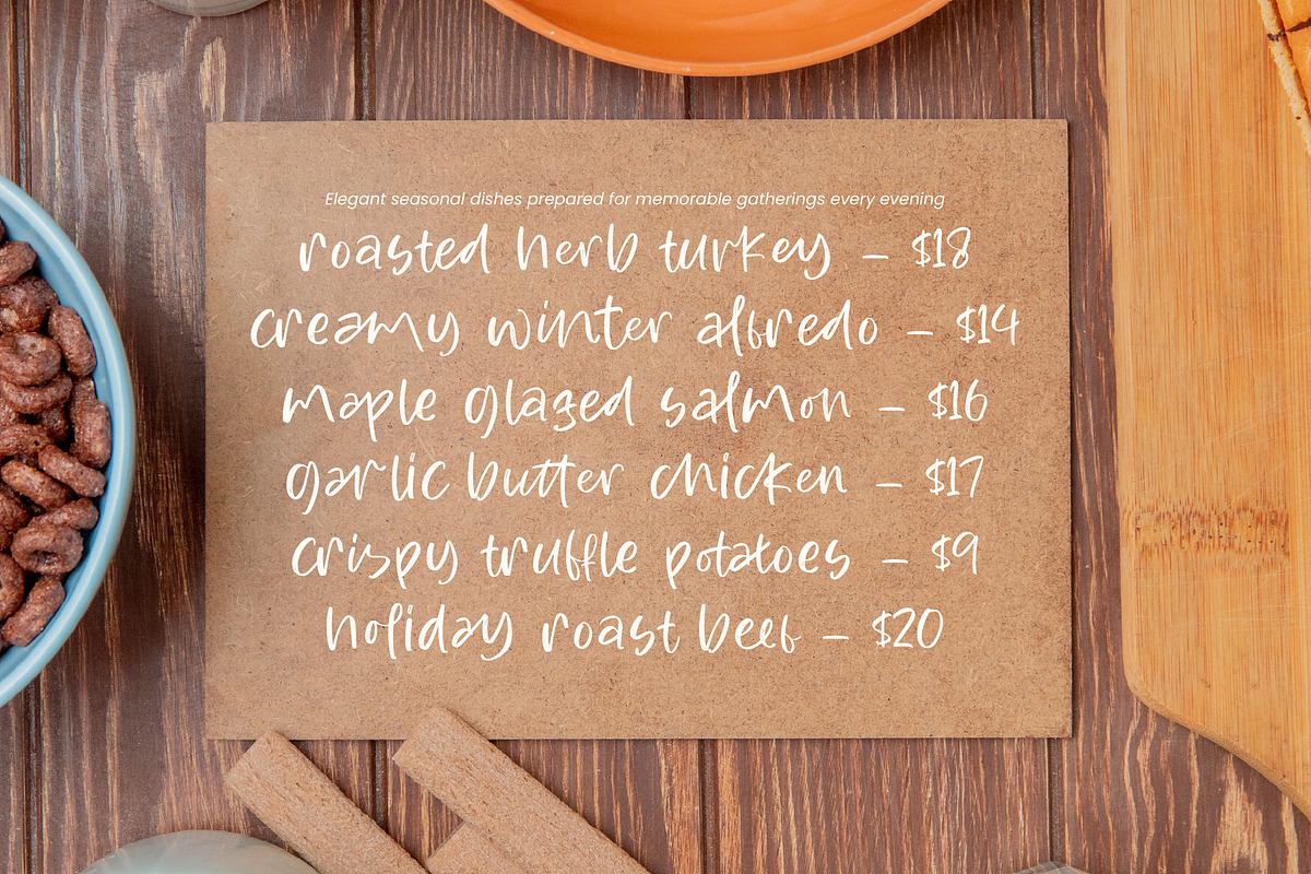 Bright Notes Casual Handwritten, a Script Font by stylishtype.co (Photo 9 of 10)
