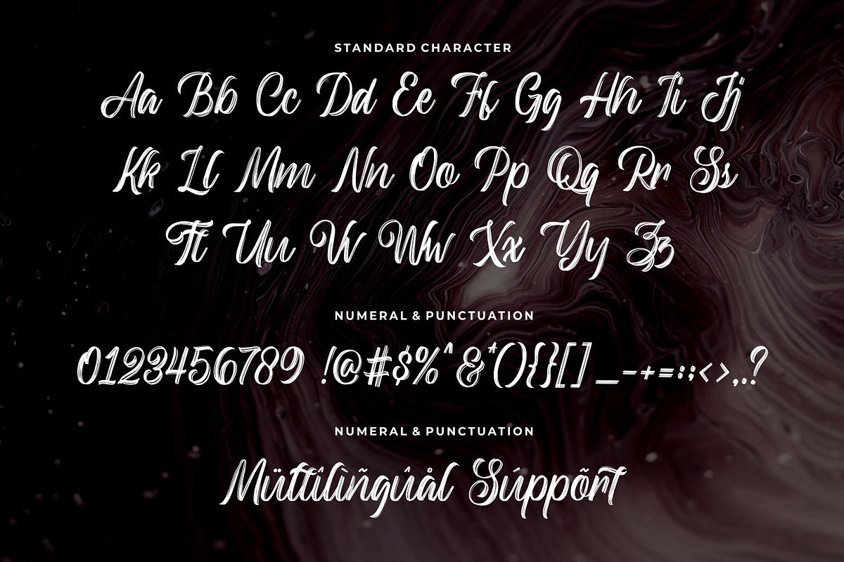 Backrush - Handbrush Script Font preview 8