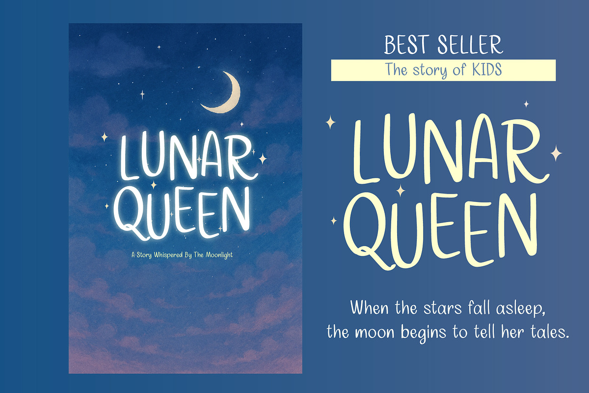Lunar Queen, a Handwritten Font by BBtypeStudios (Photo 4 of 8)