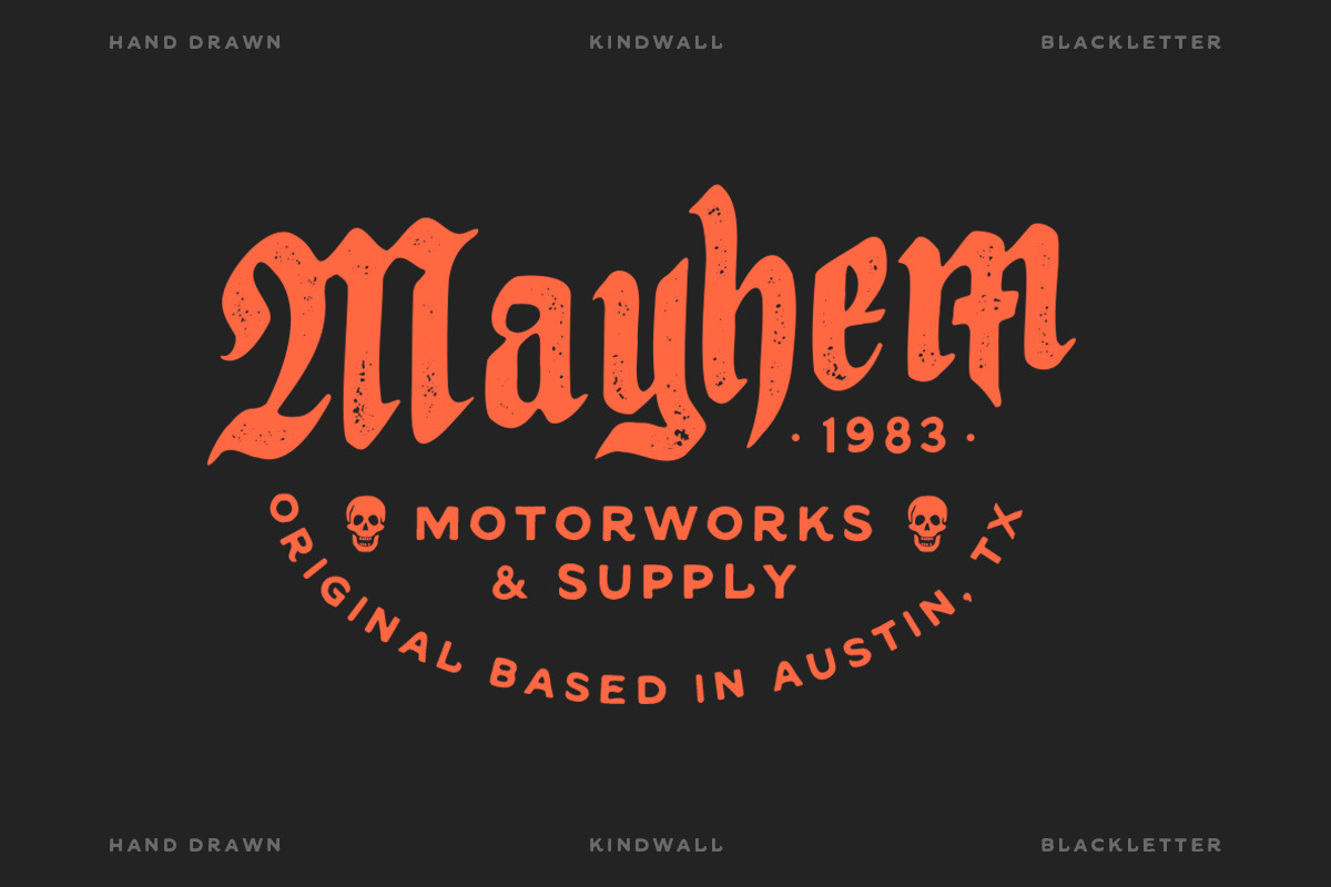 IC Kindwall - Organic Blackletter, a Blackletter Font by IronbirdCreative (Photo 6 of 8)