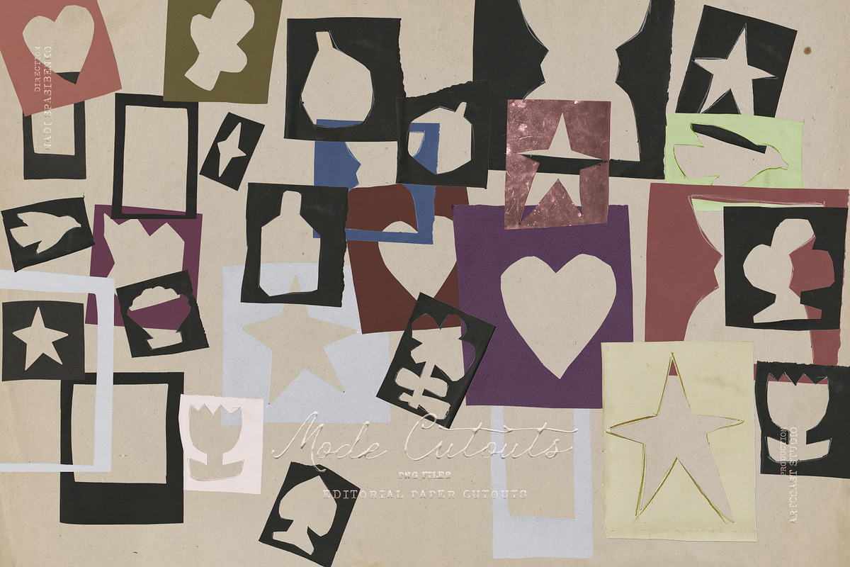 Mode Cutouts - Paper Collection, a Background Graphic by nadispasibenko (Photo 8 of 8)