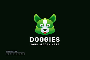 Dog Gradient Colorful Logo Vector, a Branding & Logo Template by yuanesei