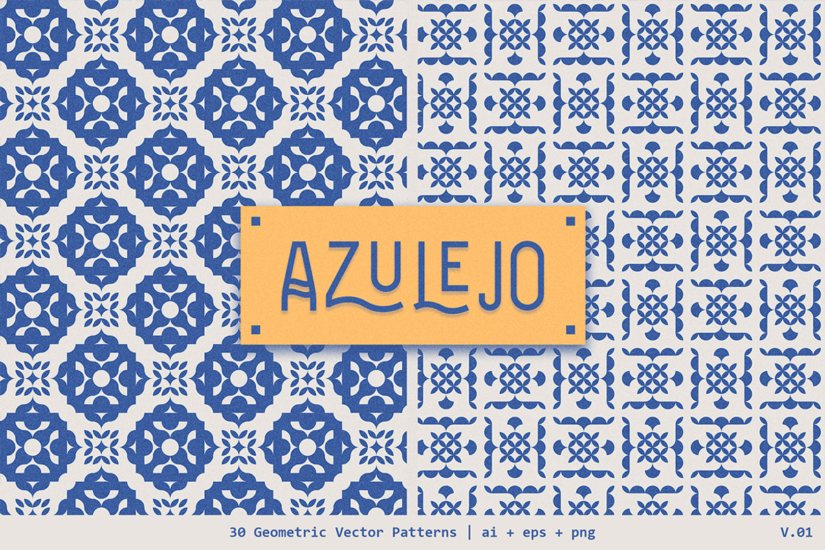 Azulejo Geometric Patterns | V01, a Pattern Graphic by dvtchk (Photo 5 of 10)