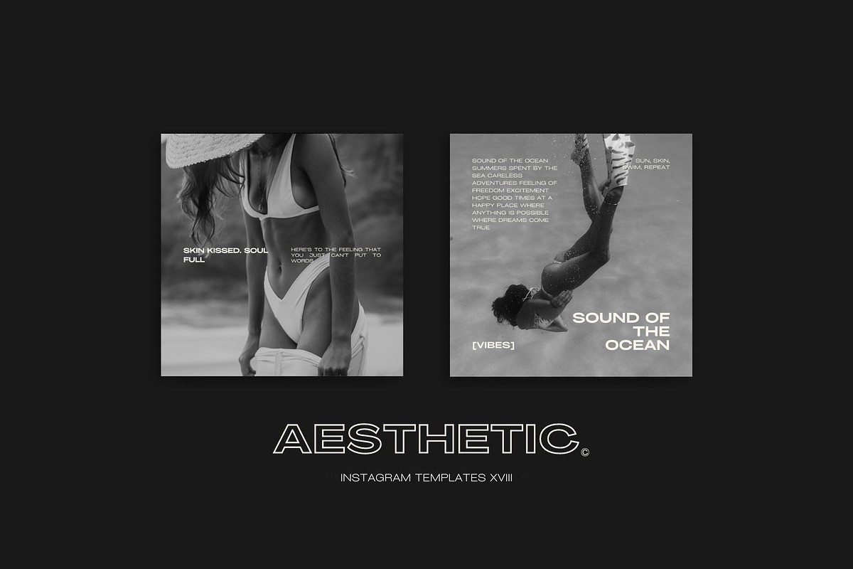 1000 Aesthetic Instagram Templates preview 2
