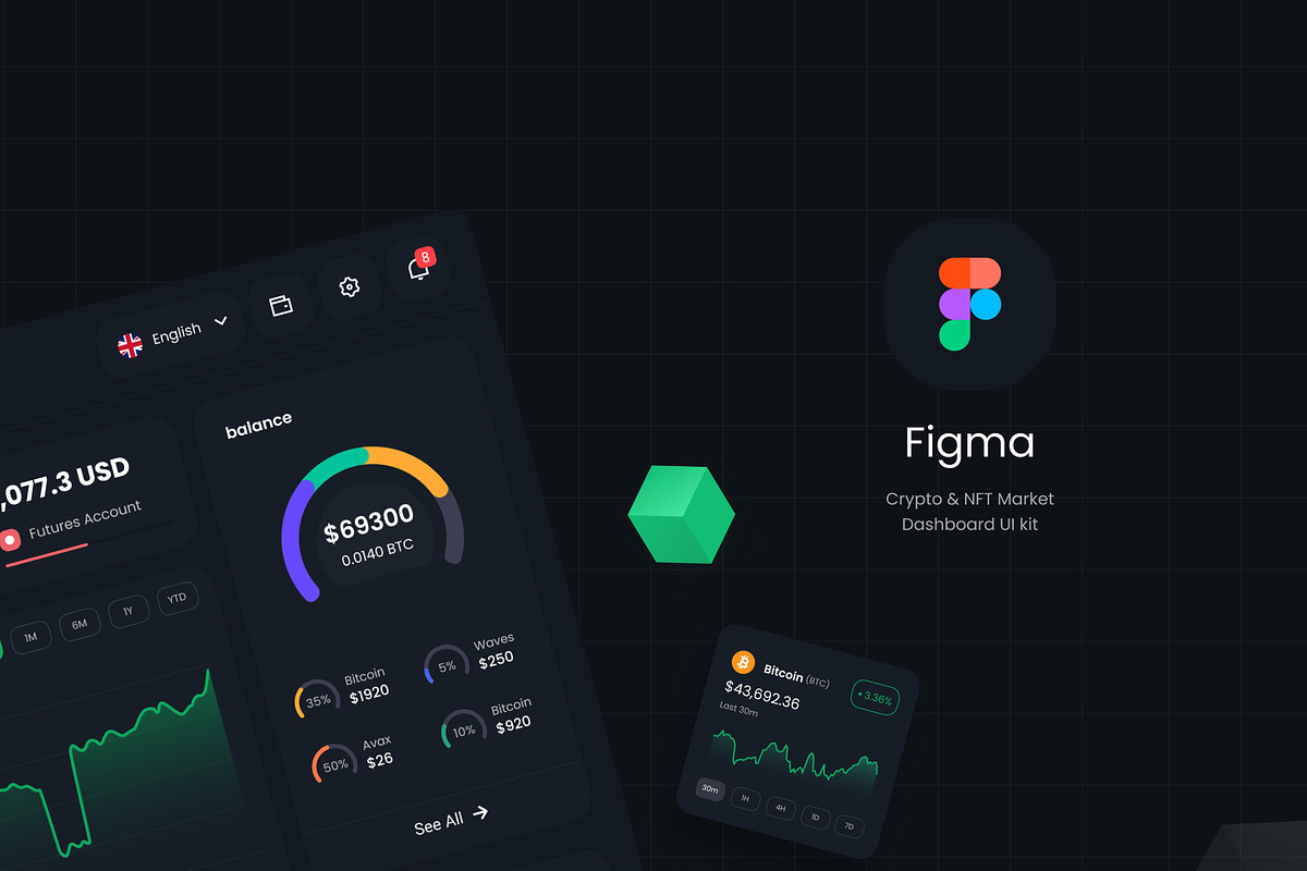 Crypto Whale-Crypto & NFT Dashboard UI kit preview 6