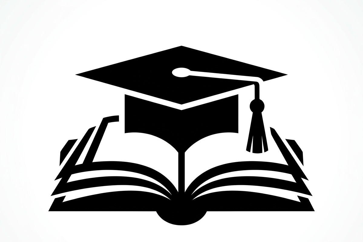 50 Graduation Cap and Book, an Education Illustration by Amazin_art (Photo 2 of 28)
