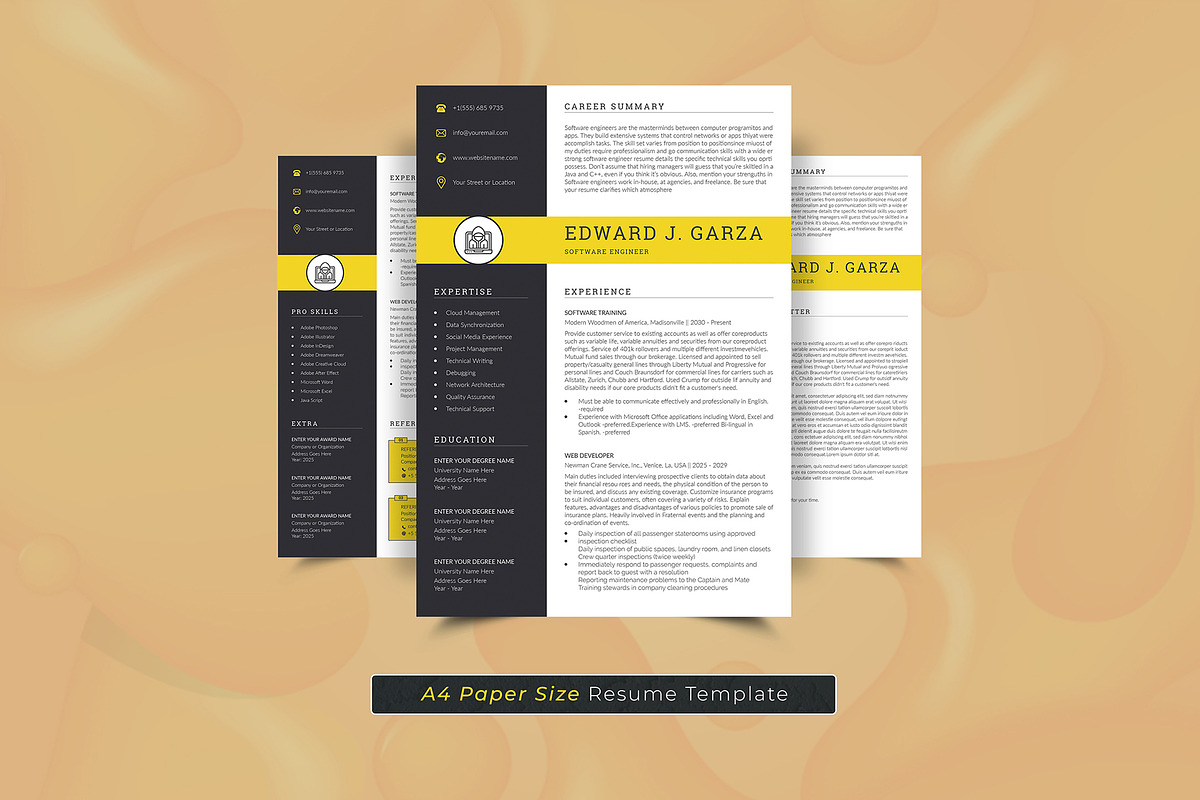 Canva Resume Template, a Resume Template by DesignDevisers (Photo 5 of 10)