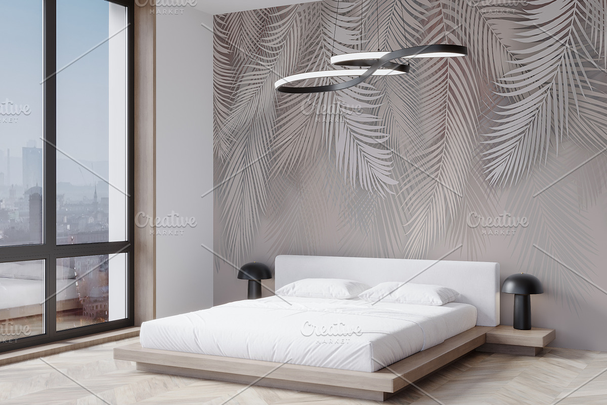 Wallpaper mockup | Luxury bedroom, a Household Mockup by Hunny Badger (Photo 1 of 6)