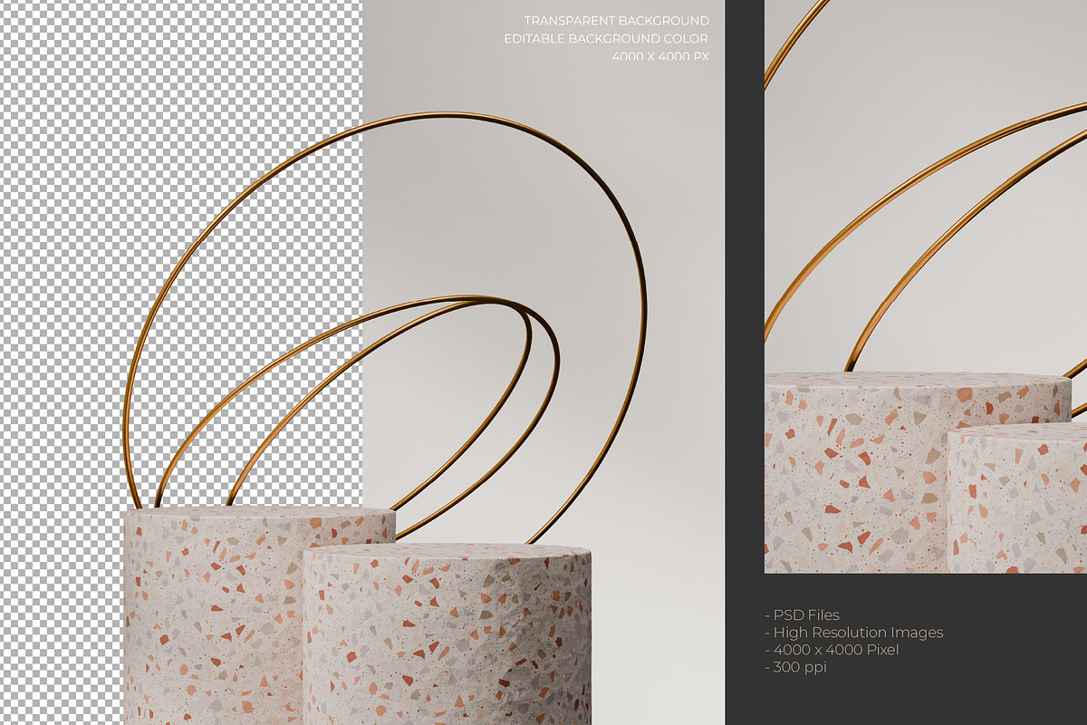 5 Podium with Transparent Background, a Background Graphic by faustudio (Photo 4 of 7)