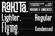 Rakita - Decorative Condensed, a Sans Serif Font by Pandeka Studio (Thumbnail 2 of 12)