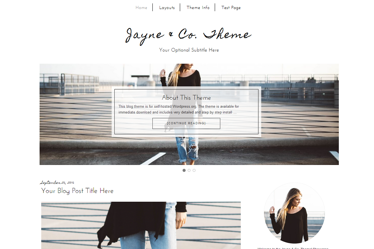 Fashion WordPress Theme, a WordPress Template by BD Web Studio (Photo 1 of 6)