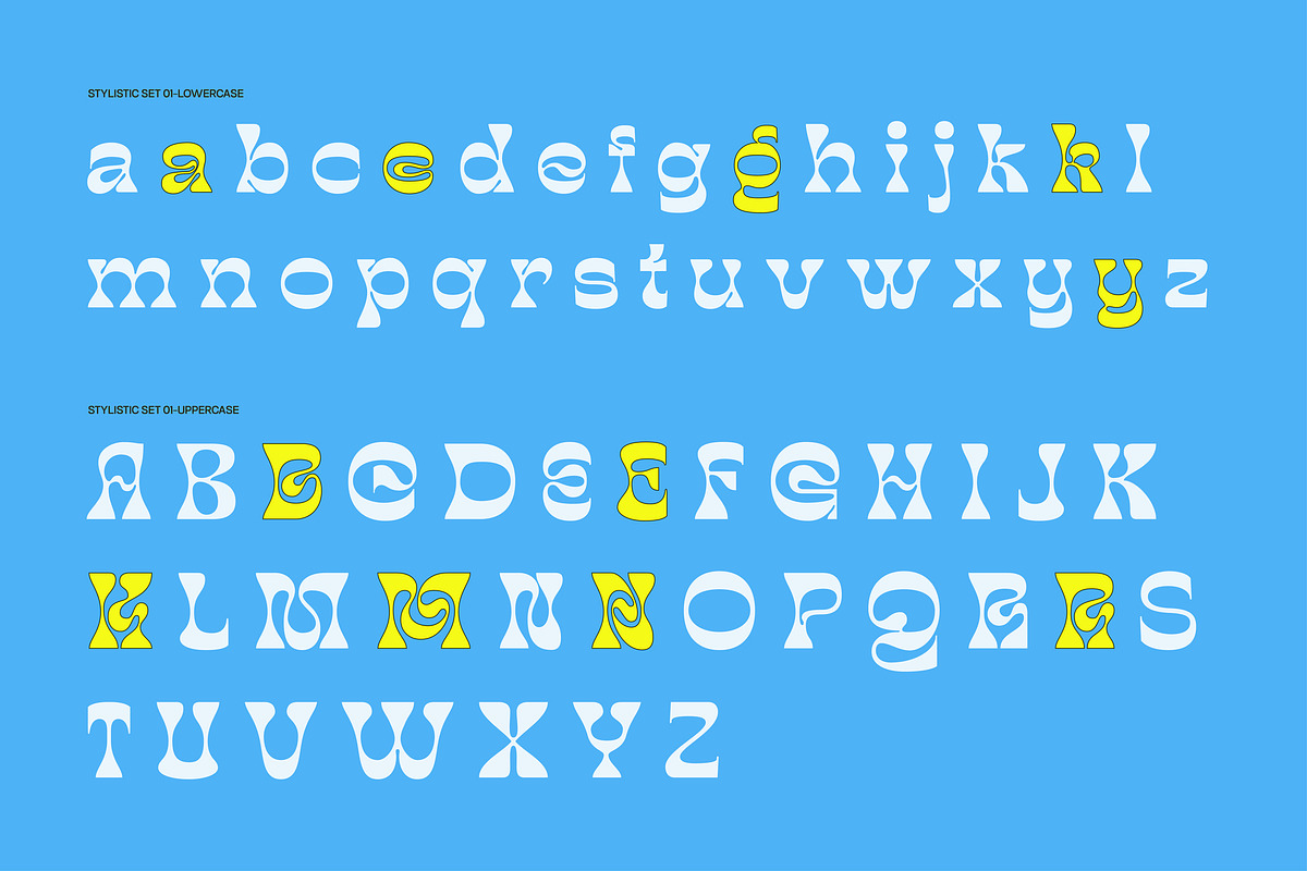 Bekix - Funky Liquid Retro Y2K Font, a Sans Serif Font by Casloop Studio (Photo 6 of 9)