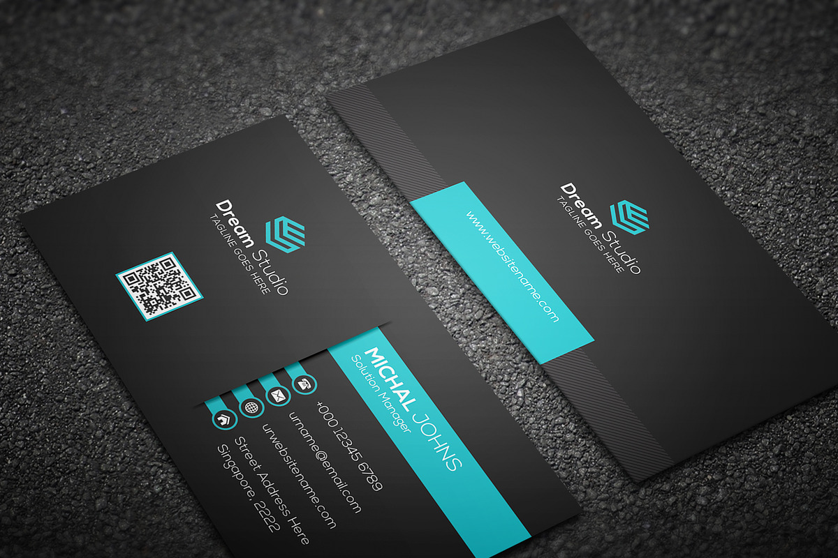 Creative Modern Business Card, a Business Card Template by DreamStudio-eg (Photo 5 of 7)