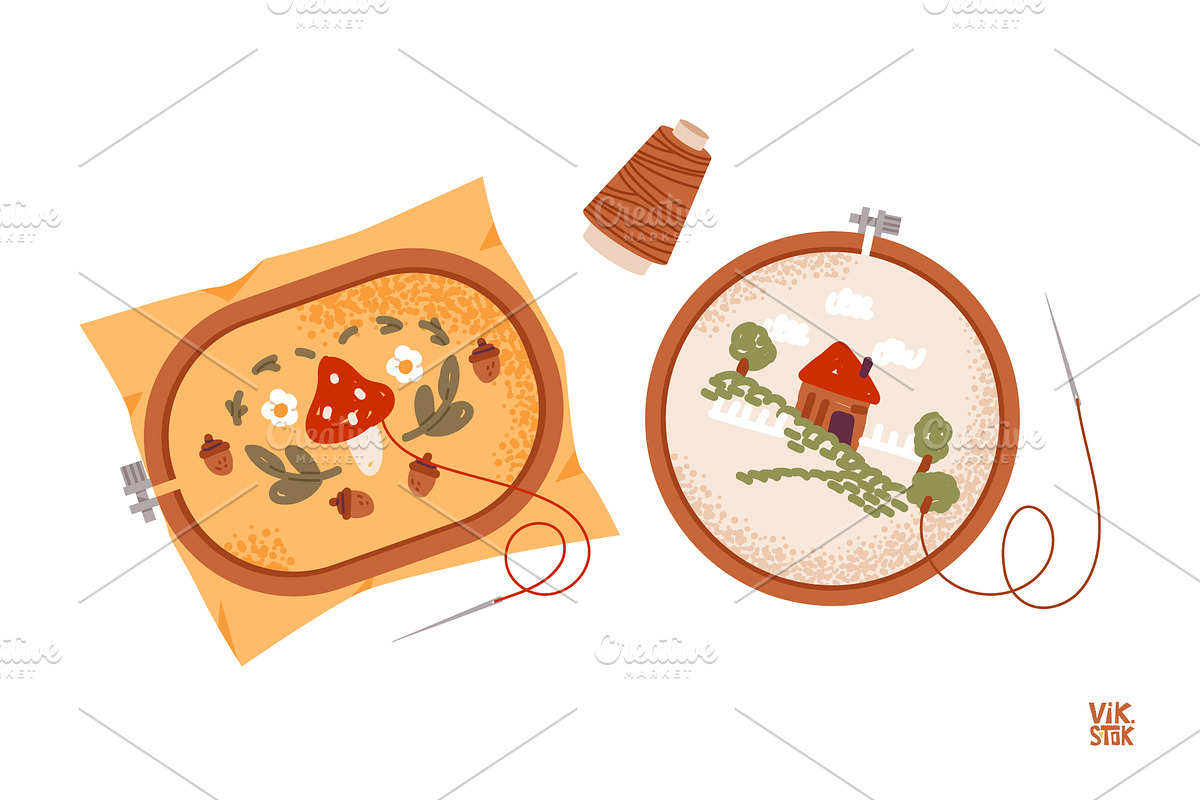 Embroidery tools, a Work Illustration by vik.stock (Photo 4 of 5)
