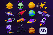 Spaceship Astronaut 3D Icon Pack #1, an Object 3D Model by deviapuspitasari2 (Thumbnail 2 of 2)