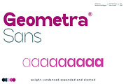 Geometra Sans, a Sans Serif Font by Slex Studio (Thumbnail 1 of 11)