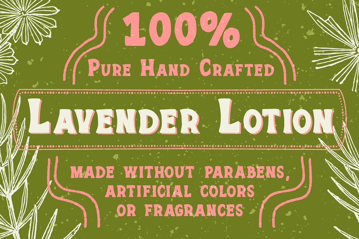 Vintage Advertisement Font, a Font by Liz Kohler Brown (Photo 3 of 5)