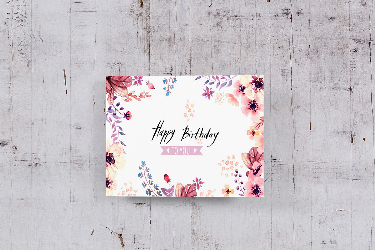 Horizontal Greeting Card Mockups, a Print Template by 2dsight (Photo 7 of 8)