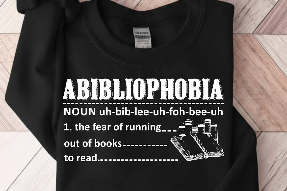 Abibliophobia Tshirt Design, a Graphic by Vector Portal (Photo 1 of 4)