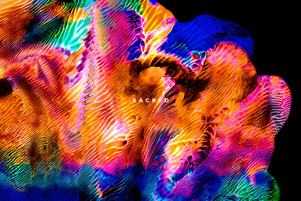 Sacred: Vibrant Paint Textures, a Texture Graphic by Chroma Supply (Photo 4 of 11)