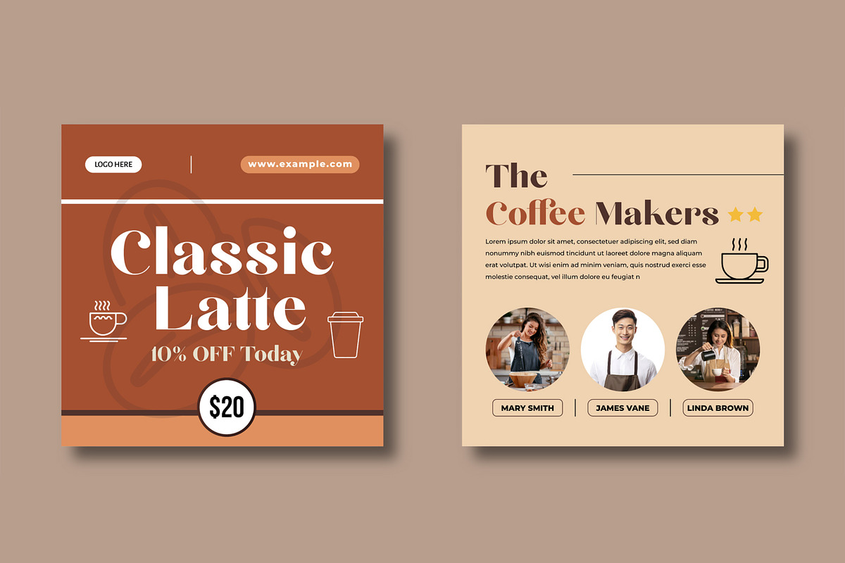Coffee Sale Social Media Post, a Social Media Template by MightyDesign (Photo 7 of 8)