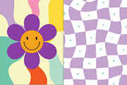 Retro Groovy Backgrounds, a Background Graphic by Cool Worker (Thumbnail 2 of 7)