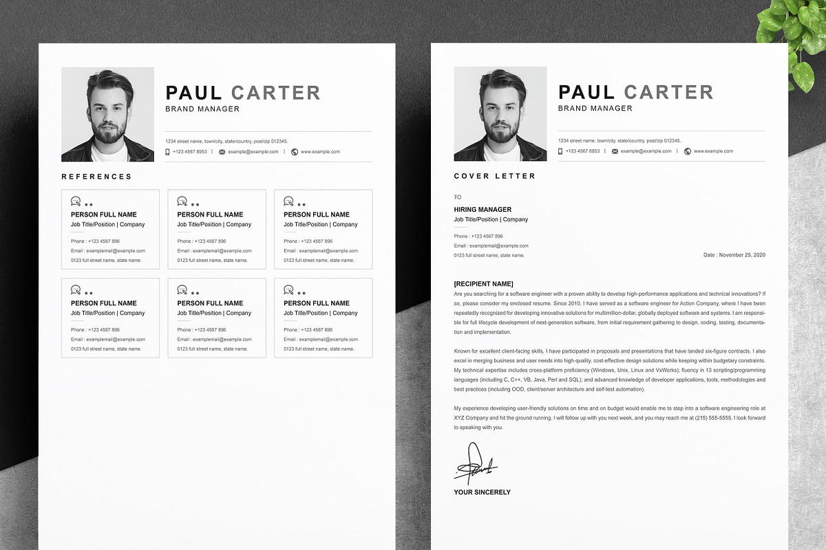 JOB WINNING RESUME - 50 TEMPLATES, a Resume Template by ResumeInventor (Photo 73 of 184)