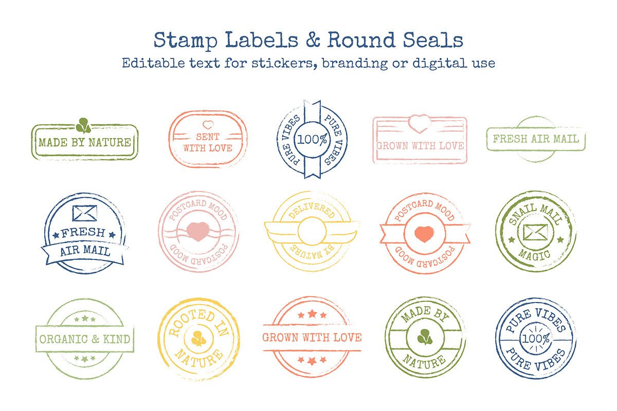 Postage Stamps and Matisse Botanical, an Object Illustration by Lettering_Logo (Photo 2 of 8)