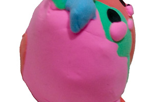 Handmade colorful clay pig figure isolated photo, an Arts & Entertainment Photo by DanFLCreativo