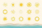 60 Hand Drawn Sun Illustrations, a Seasonal Illustration by PixMarket (Thumbnail 4 of 10)