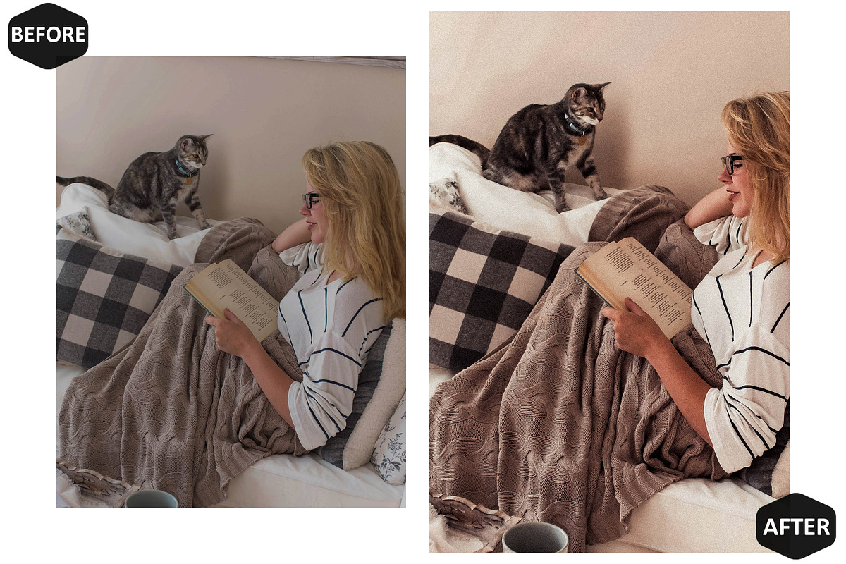 12 Bookends Photoshop Actions, an Action Add-On by Hue Palettte Studio (Photo 8 of 10)