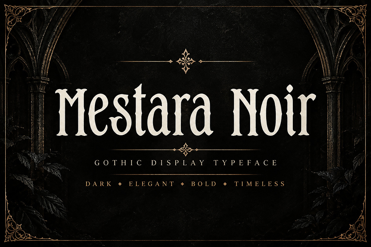 Mestara Noir, a Serif Font by Wow Magic (Photo 1 of 4)
