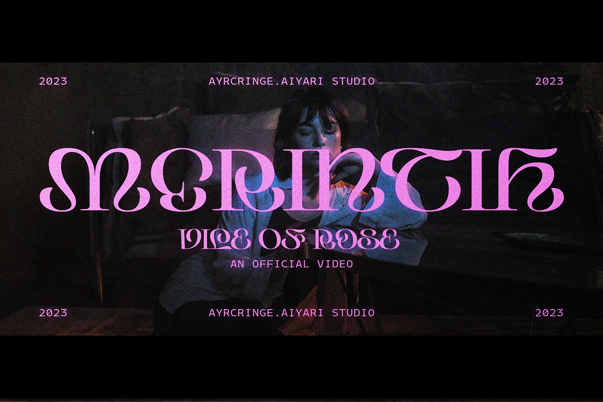 Cringe Experimental Typeface, a Serif Font by Aiyari (Photo 12 of 14)
