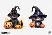Halloween Black Cat, an Illustration by Gemstone (Thumbnail 4 of 12)