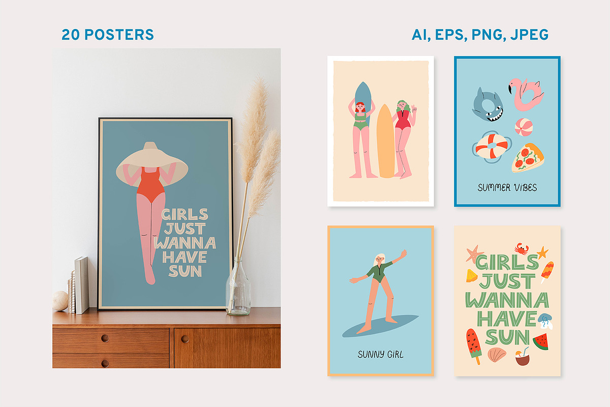 Summer Party | Cliparts, Posters, a Food Illustration by Felizabeth Design (Photo 7 of 12)