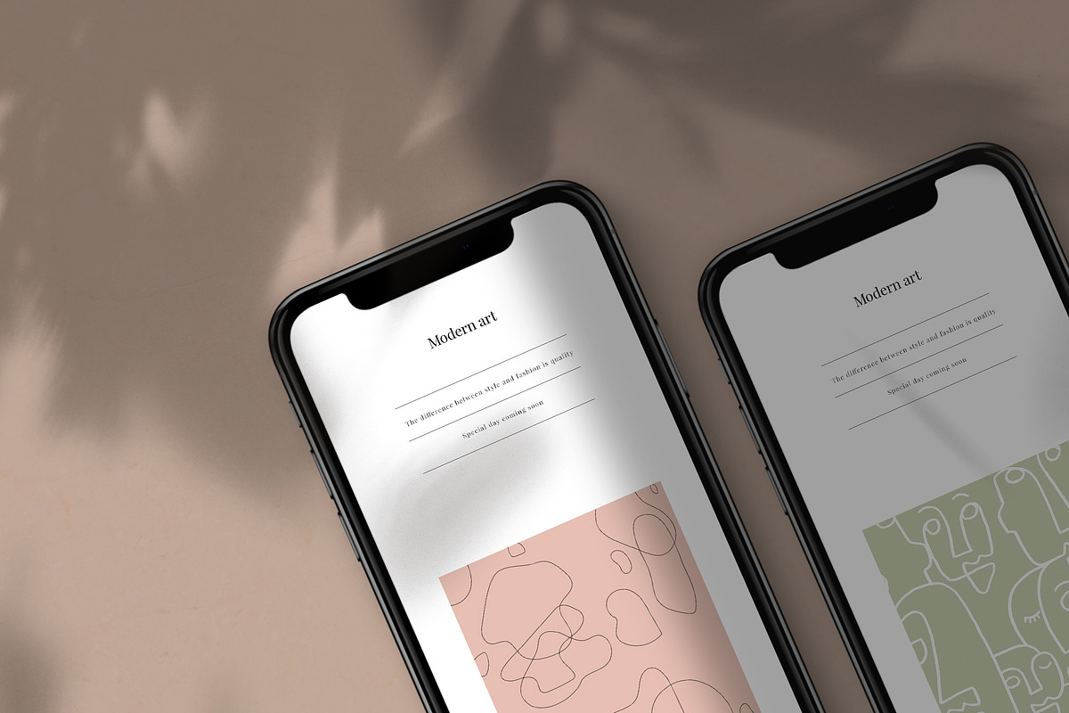 iPhone Mockups - scene creator, a Product Mockup by Digital Breath templates (Photo 4 of 6)