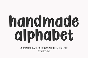 Handmade Alphabet - Notes Font, a Handwritten Font by Keithzo
