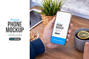 Lemon Drink Phone Mockup, an iPhone Mockup by SimplDesign (Thumbnail 1 of 2)