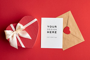 Valentines Day Card Mockup A6