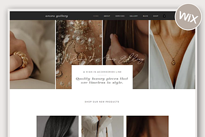 Wix Website Template | Arora Gallery