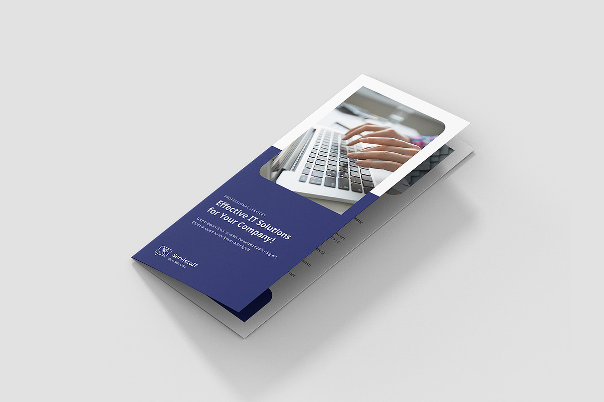 IT Service Brochure Trifold Template, a Brochure Template by artbart (Photo 5 of 10)