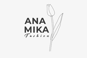 Floral Anamika Rose Logo
