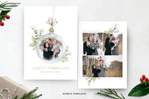 Christmas Card Template CC075, a Card Template by Always Templates