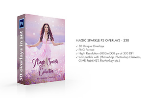 Magic Sparkle Photoshop Overlays