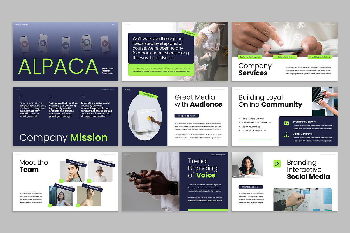 Social Media Proposal Google Slides, a Presentation Template by rgbryand (Photo 2 of 7)