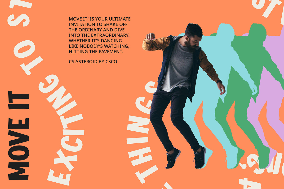 CS Asteroid – Fun Font, a Sans Serif Font by Craft Supply Co. (Photo 4 of 8)