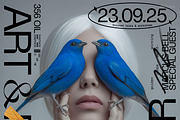 Silent Blue Veil Poster Template, a Poster Template by creatsy5 (Thumbnail 3 of 4)
